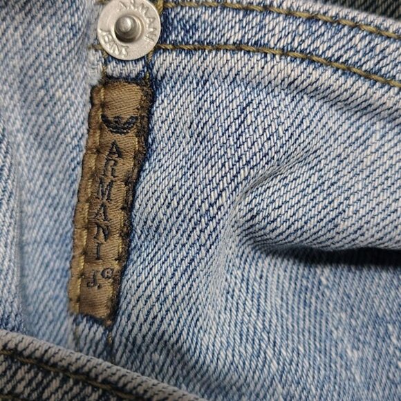 34X30X8 ARMANI LIGHT BLUE DENIM JEANS - Picture 5 of 10